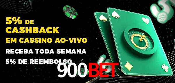 Promoções do cassino ao Vivo 900bet